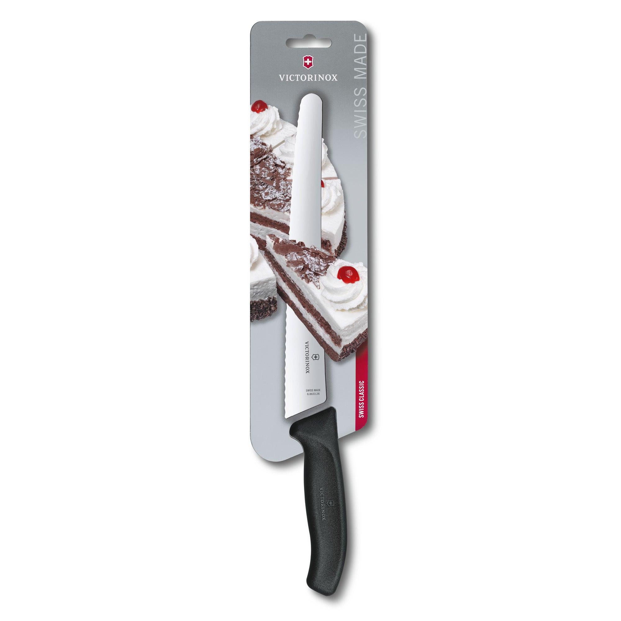 Brödkniv, 26 cm tandat blad, SwisClassic Black One Size
