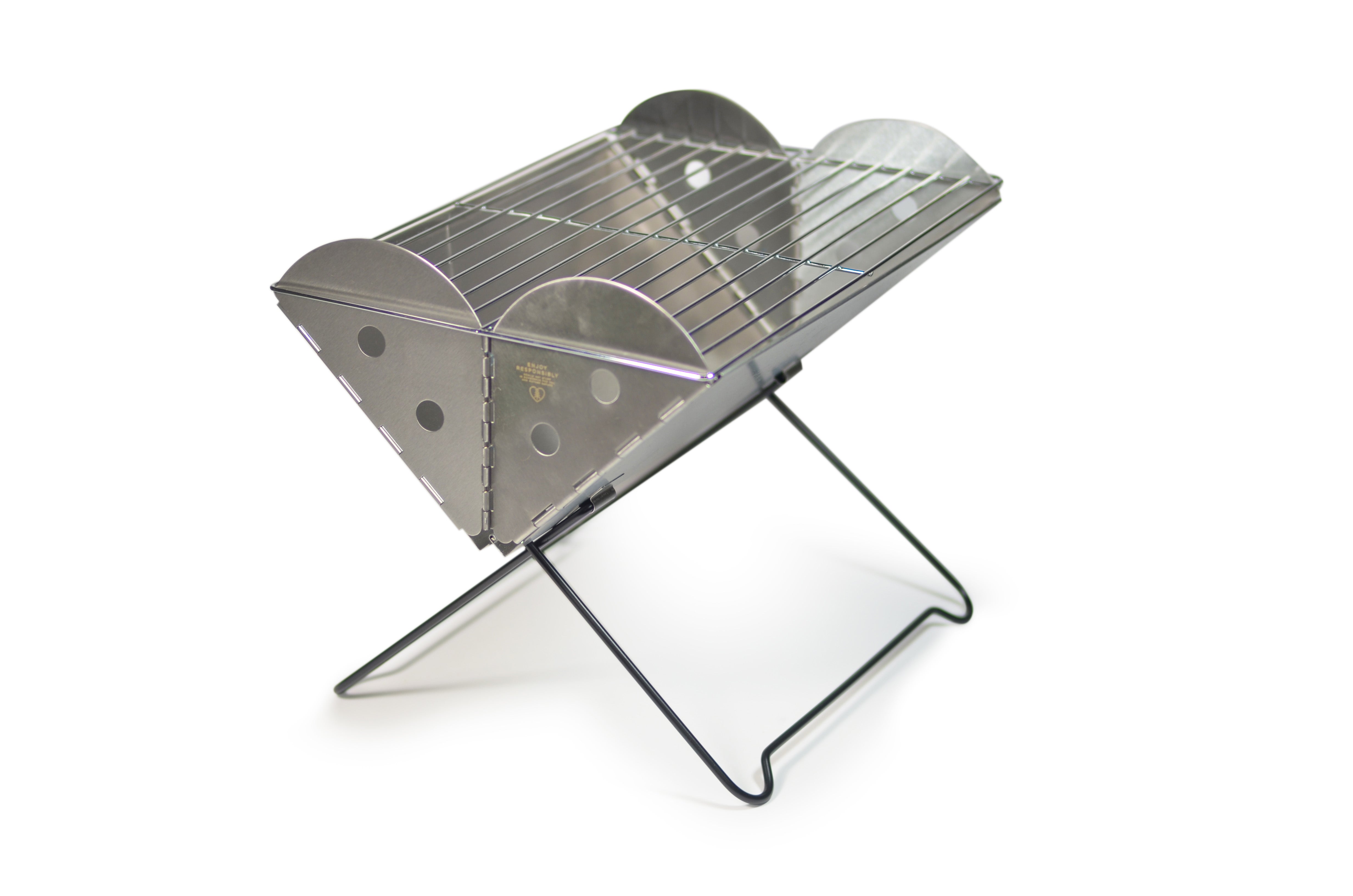 Flatpack Grill & Firepit Steel One Size