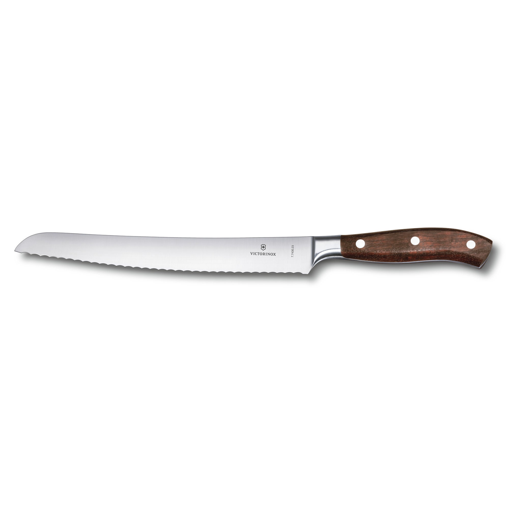 Brödkniv, Grand Mâitre, tandad, 23 cm, smidd, träh Wood One Size