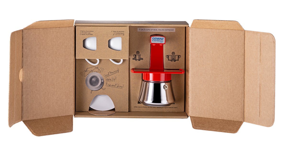Gemini express Indu. Red w/ 2 .cups and saucers Red One Size