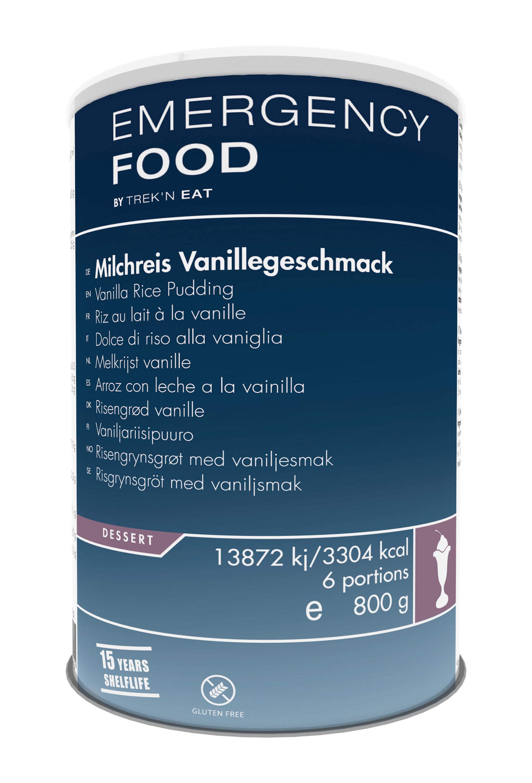 Vanilla Rice Pudding - Emergency Line Blue One Size
