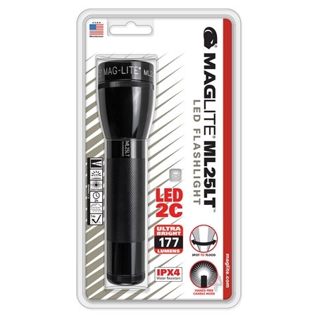 ML25LT LED 2 C-cell Black One Size
