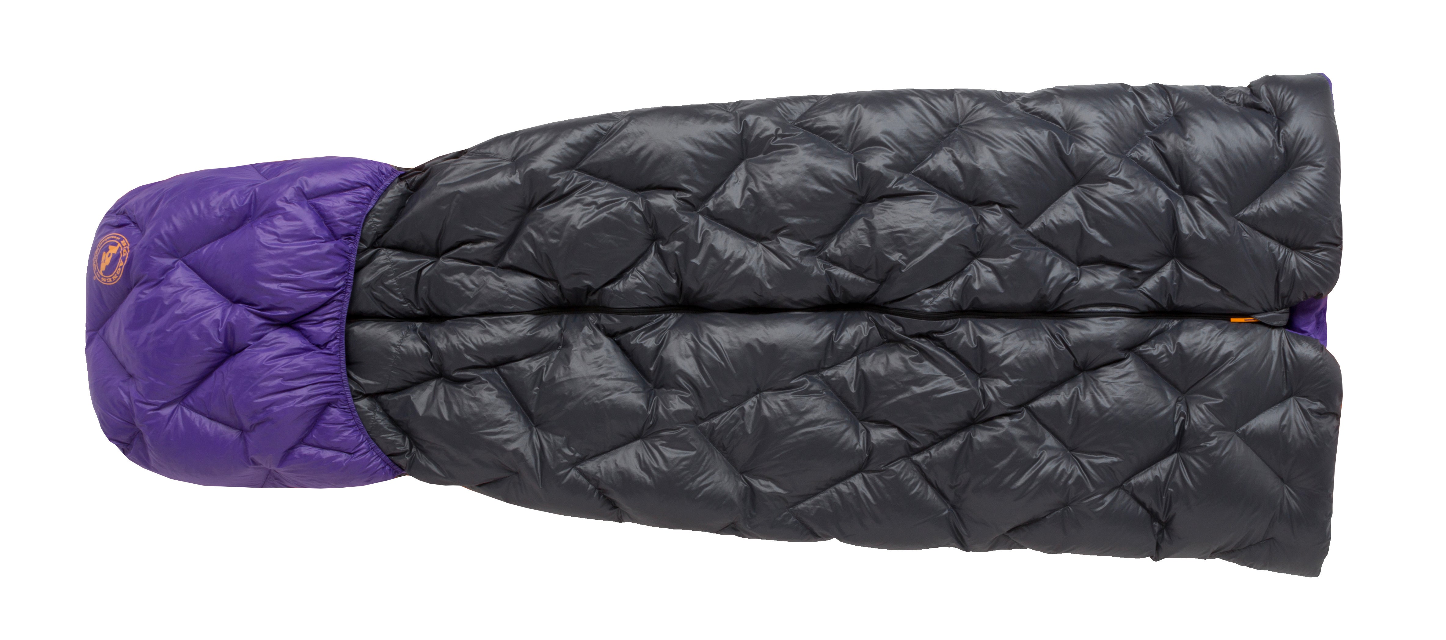 Fly Creek UL Zip Quilt 50 (850 RDS DownTek) LONG Asphalt - Royal Purple One Size