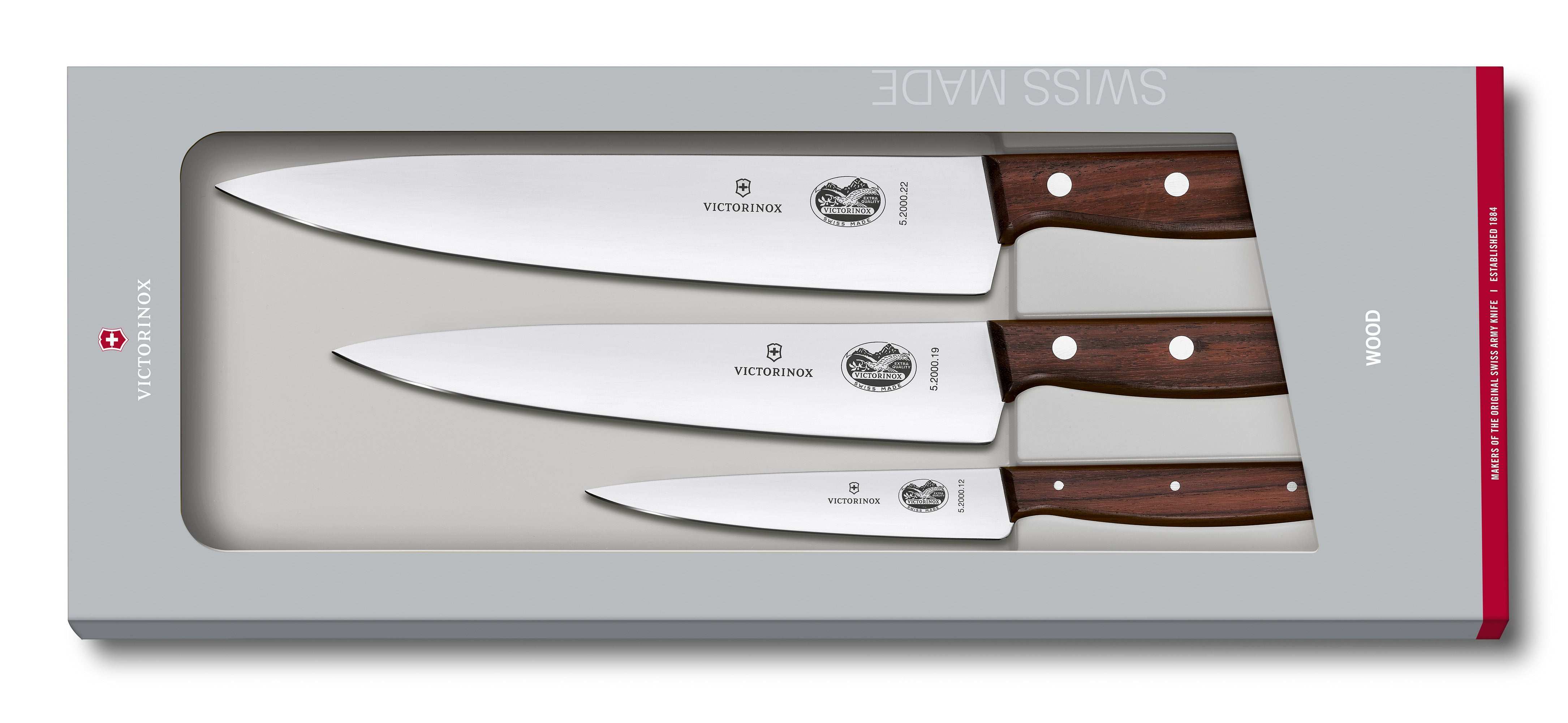 Knivset med 3 delar Wood One Size