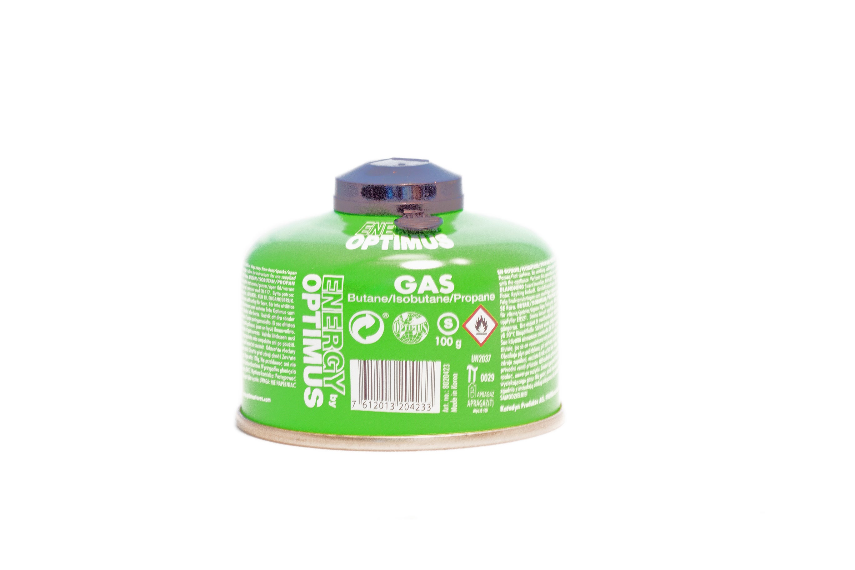 Gas canister 100 g (butan, propan, isobutan) Green One Size