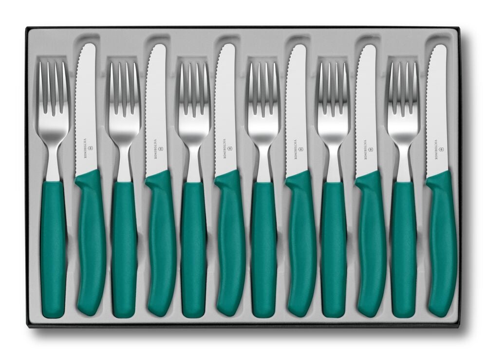 Bestickset SwissClassic, 12 delar Green One Size