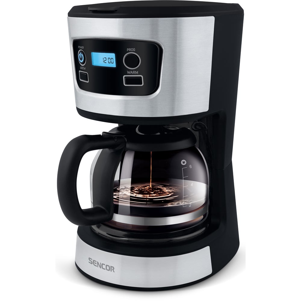 Kaffebryggare med LCD Display Black One Size