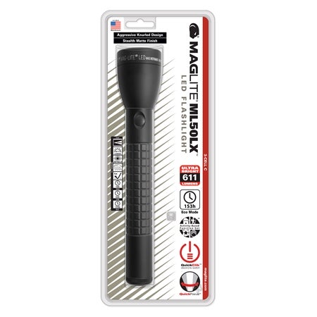 ML50LX LED ficklampa, för 3 st C-batterier Black Matt One Size