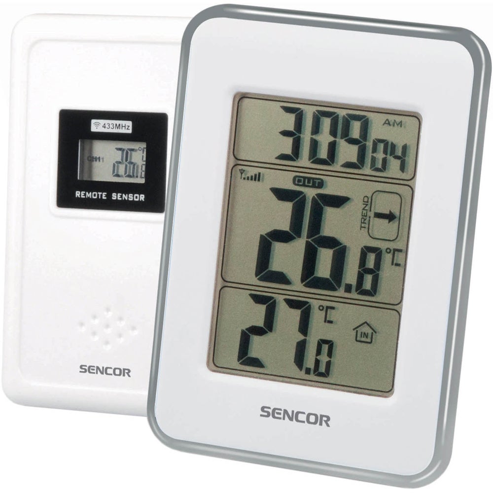 Trådlös inne/utetermometer White One Size