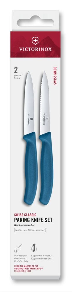 Swiss Classic, paring knife set Blue One Size
