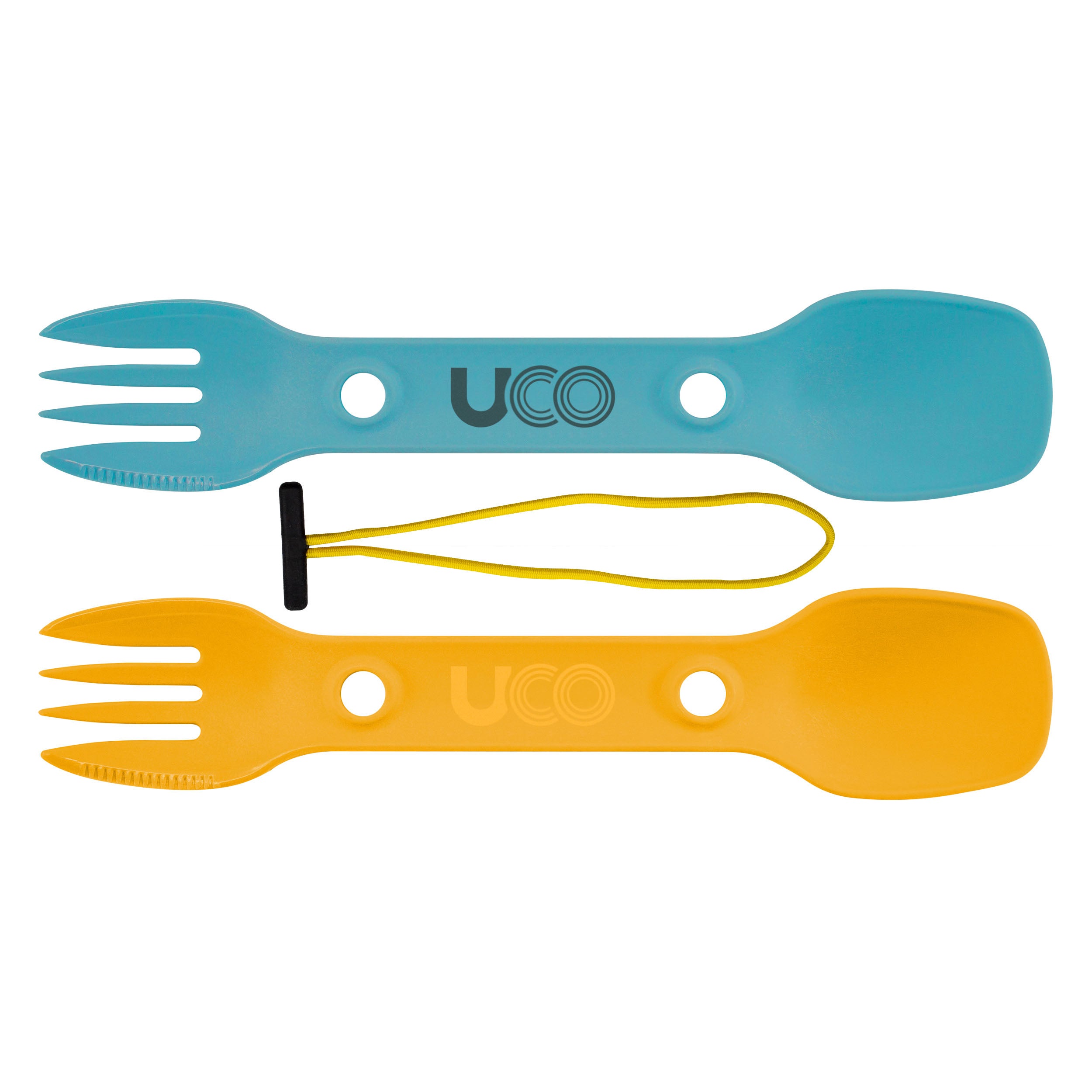 Utility Spork 2Pk with cord Gold - Sky Blue One Size