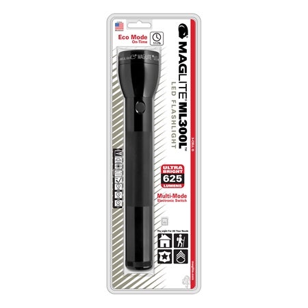 Ficklampa ML300L för 3 st D-cellsbatterier Black One Size