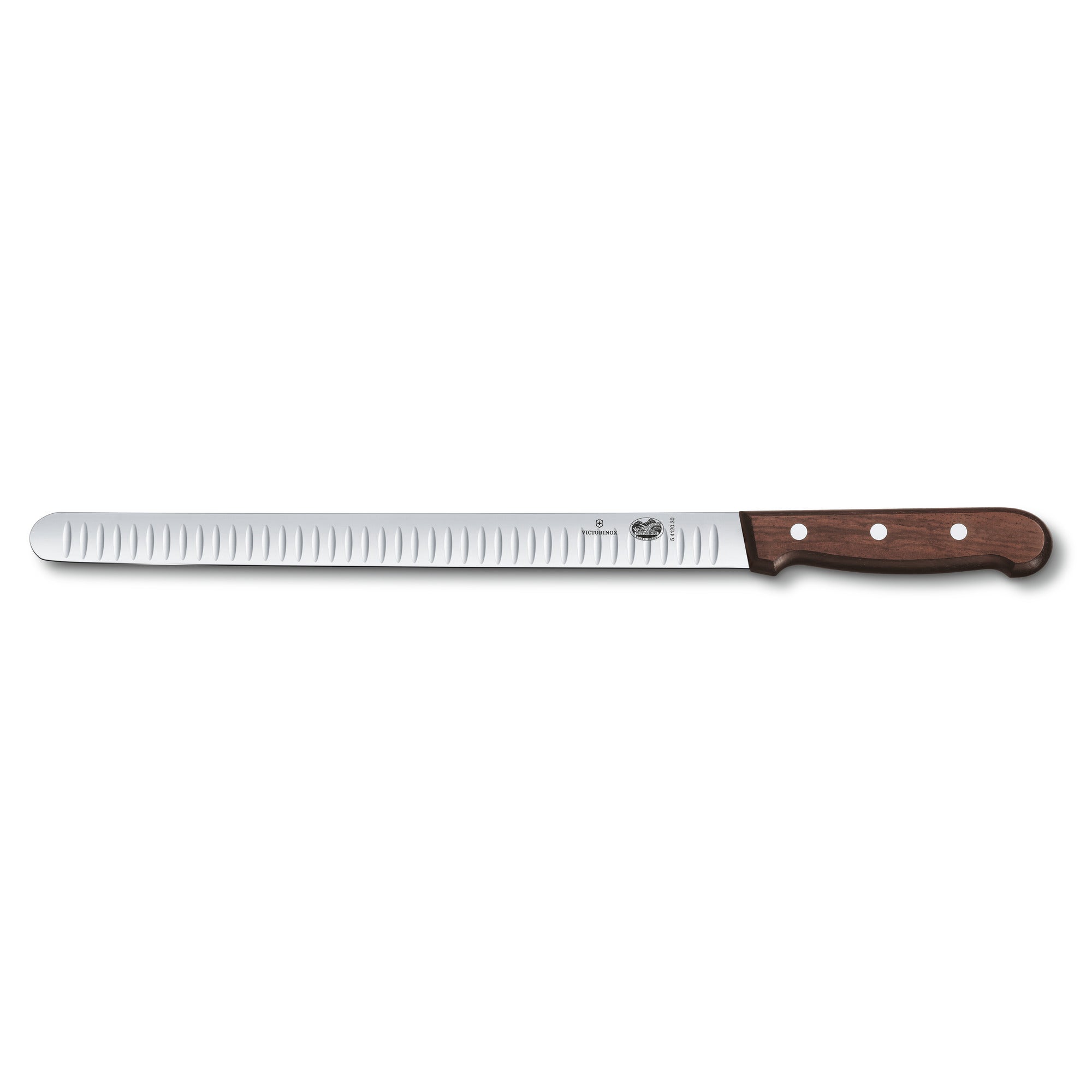 Laxkniv 30 cm, räfflad, trä Wood One Size