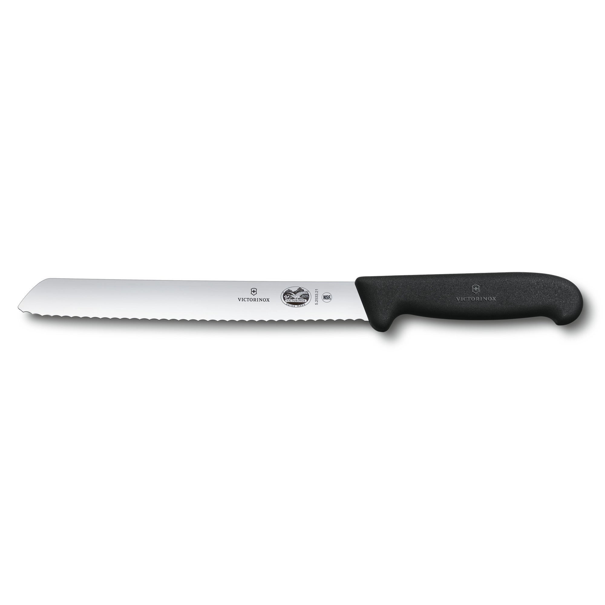 Brödkniv vågig Fibrox handtag Black One Size