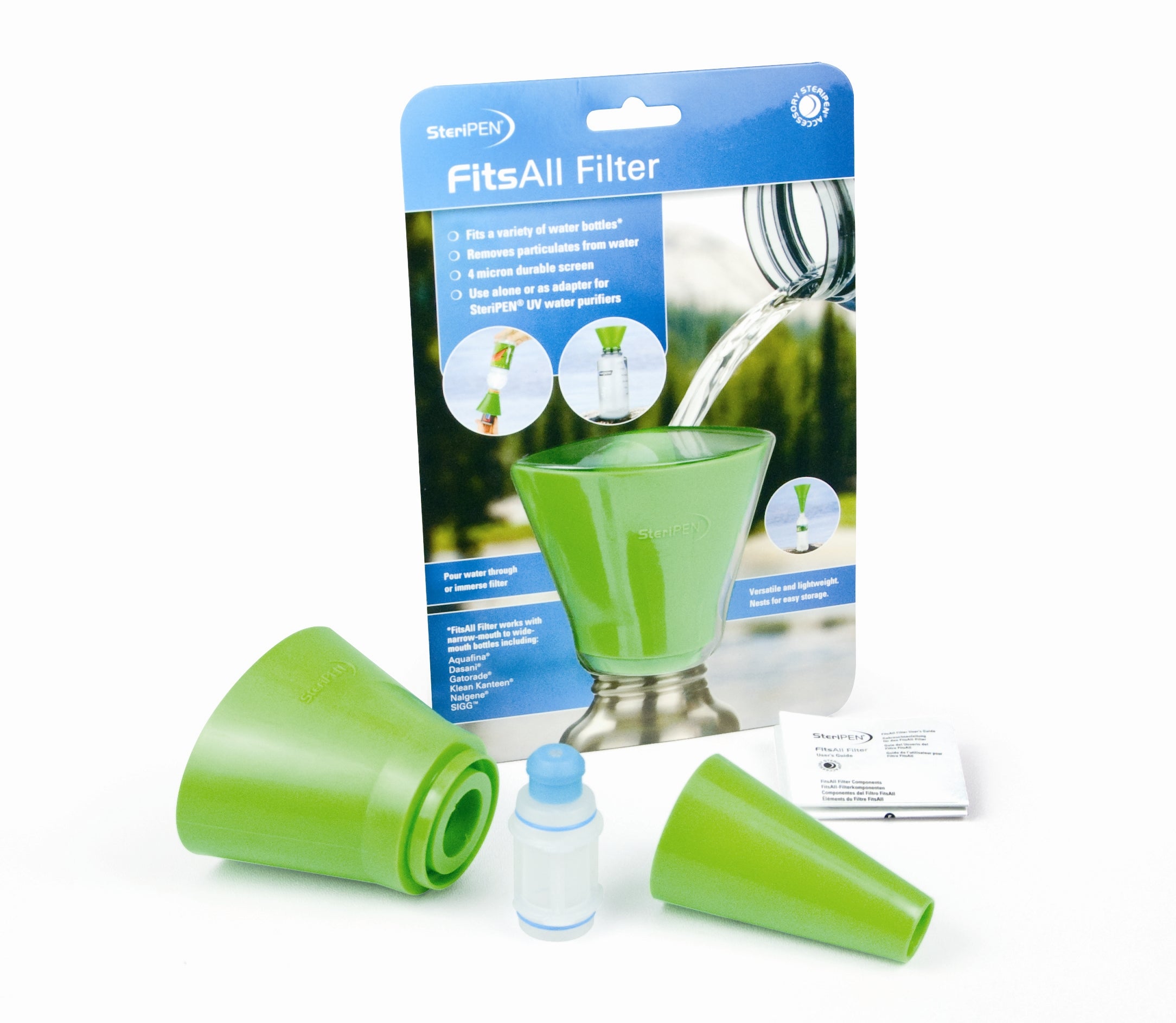 FitsAll with 40 micron filter Green One Size