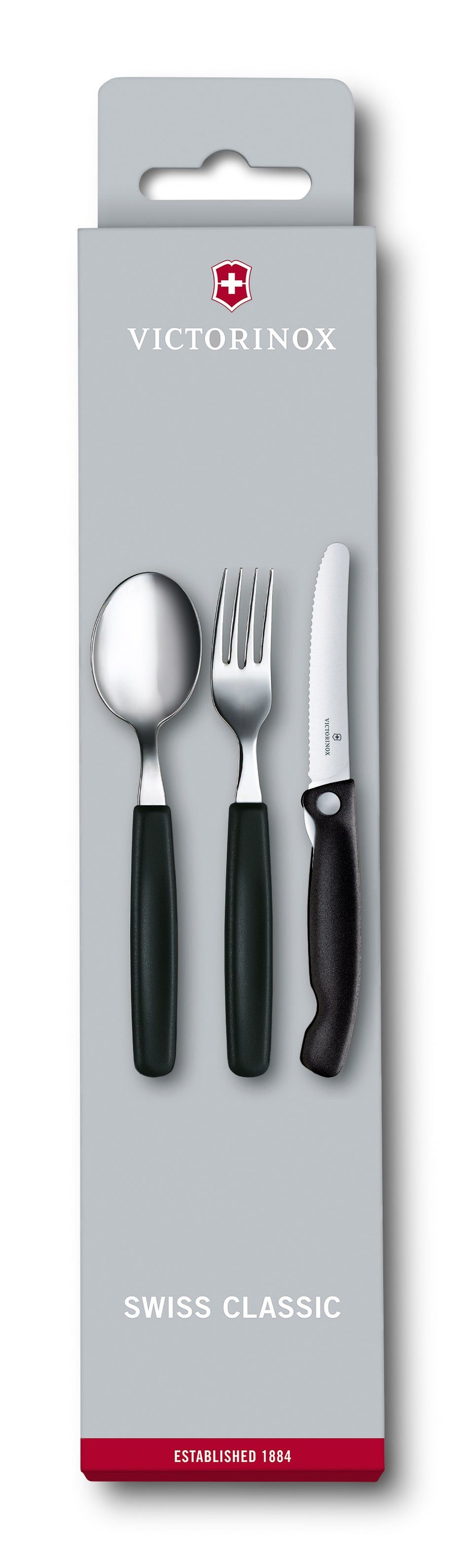 Swiss Classic Cutlery-Set, 3 pieces Black One Size