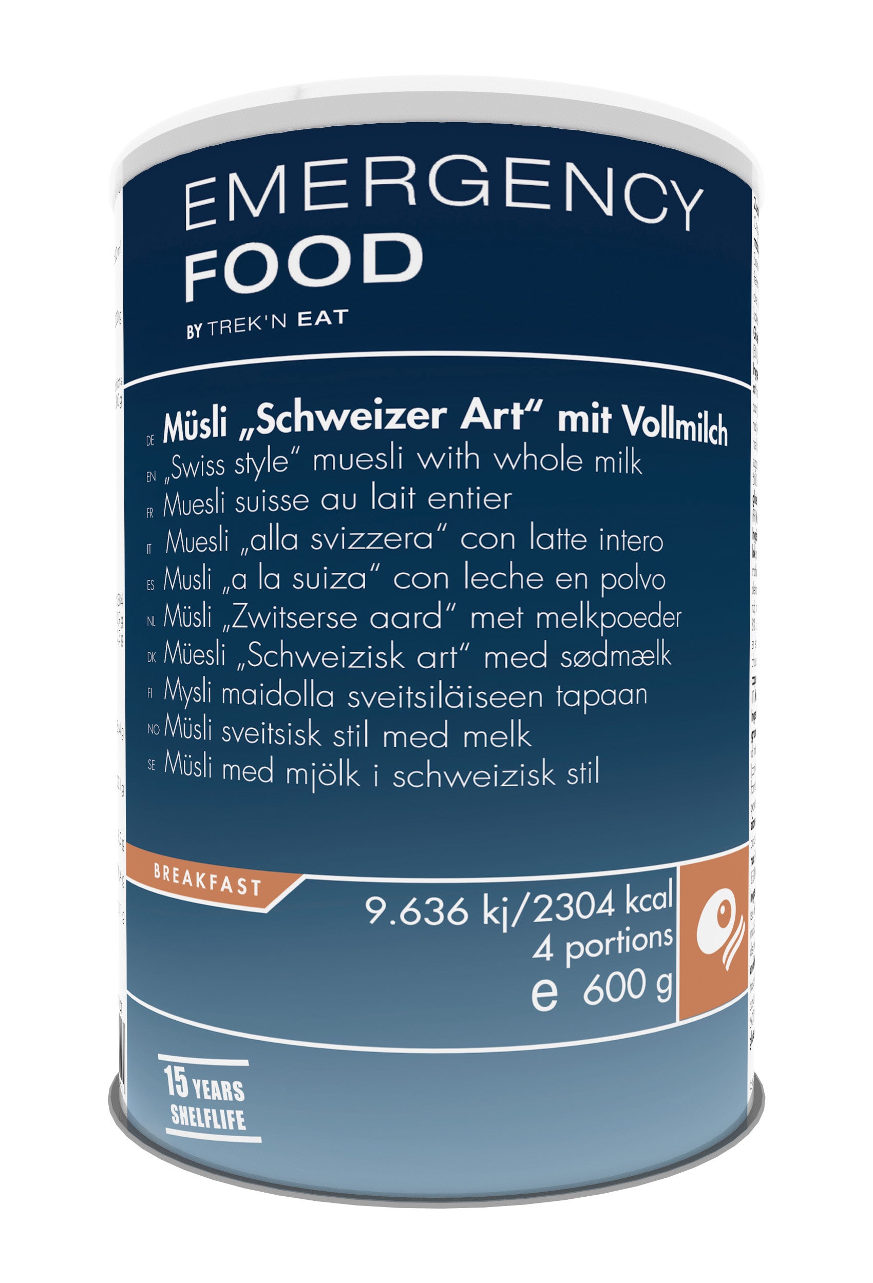 Swiss Muesli with Milk - Emergency Line Blue One Size