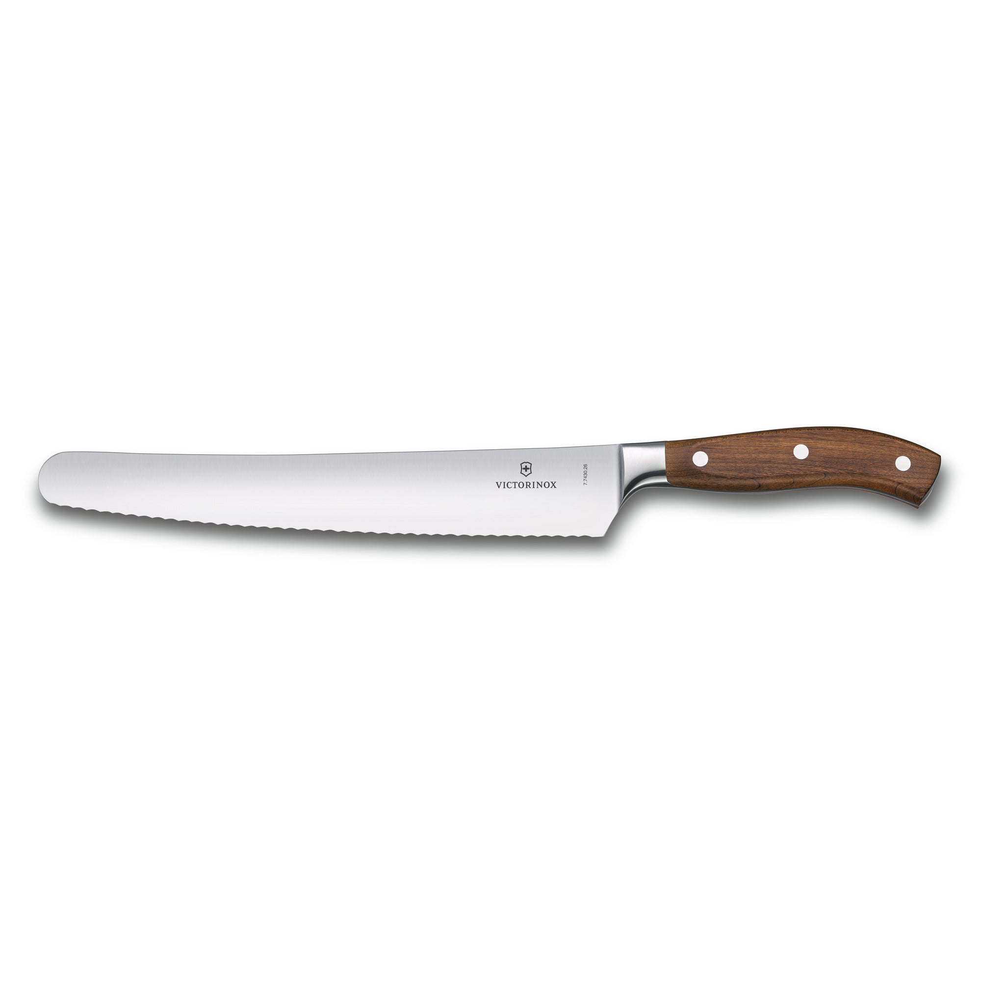 Grand Maître Wood B&P Knife, 26cm, Brown,wavy edge Brown One Size