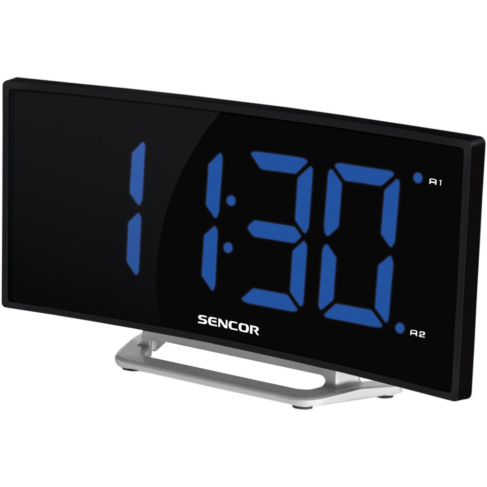 Digital klocka med alarm Black One Size