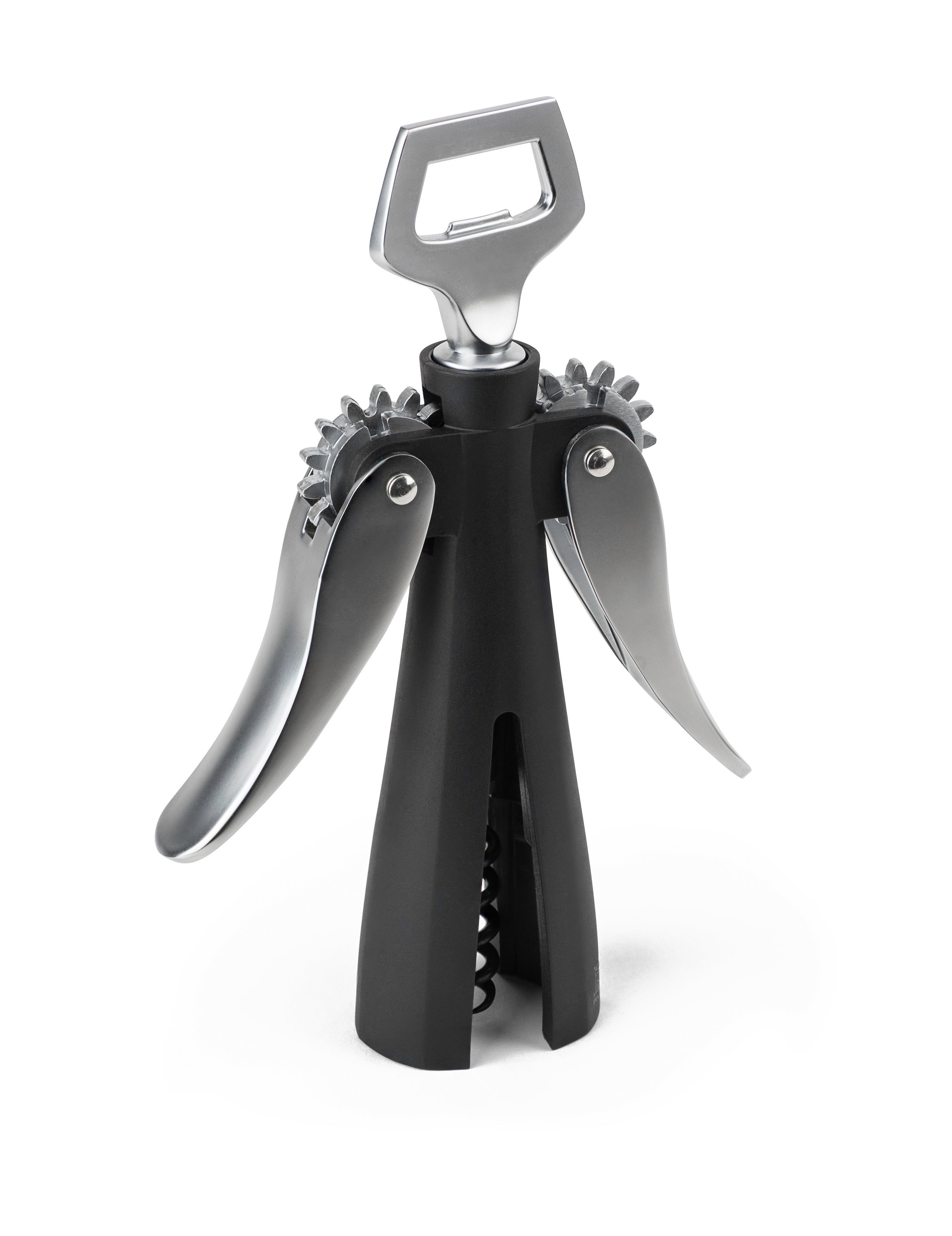 Souverain Two-lever corkscrew 20 cm Black One Size