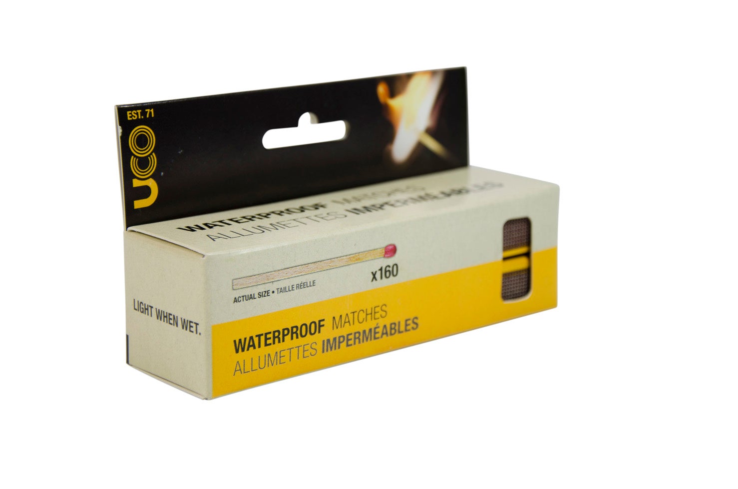 Waterproof Matches Yellow One Size