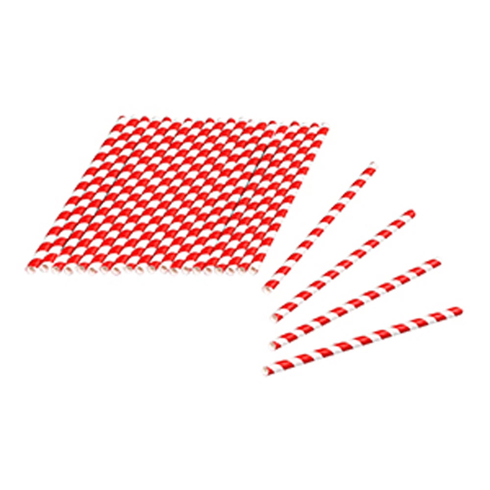 Tala Sugrör av Papper Red One Size