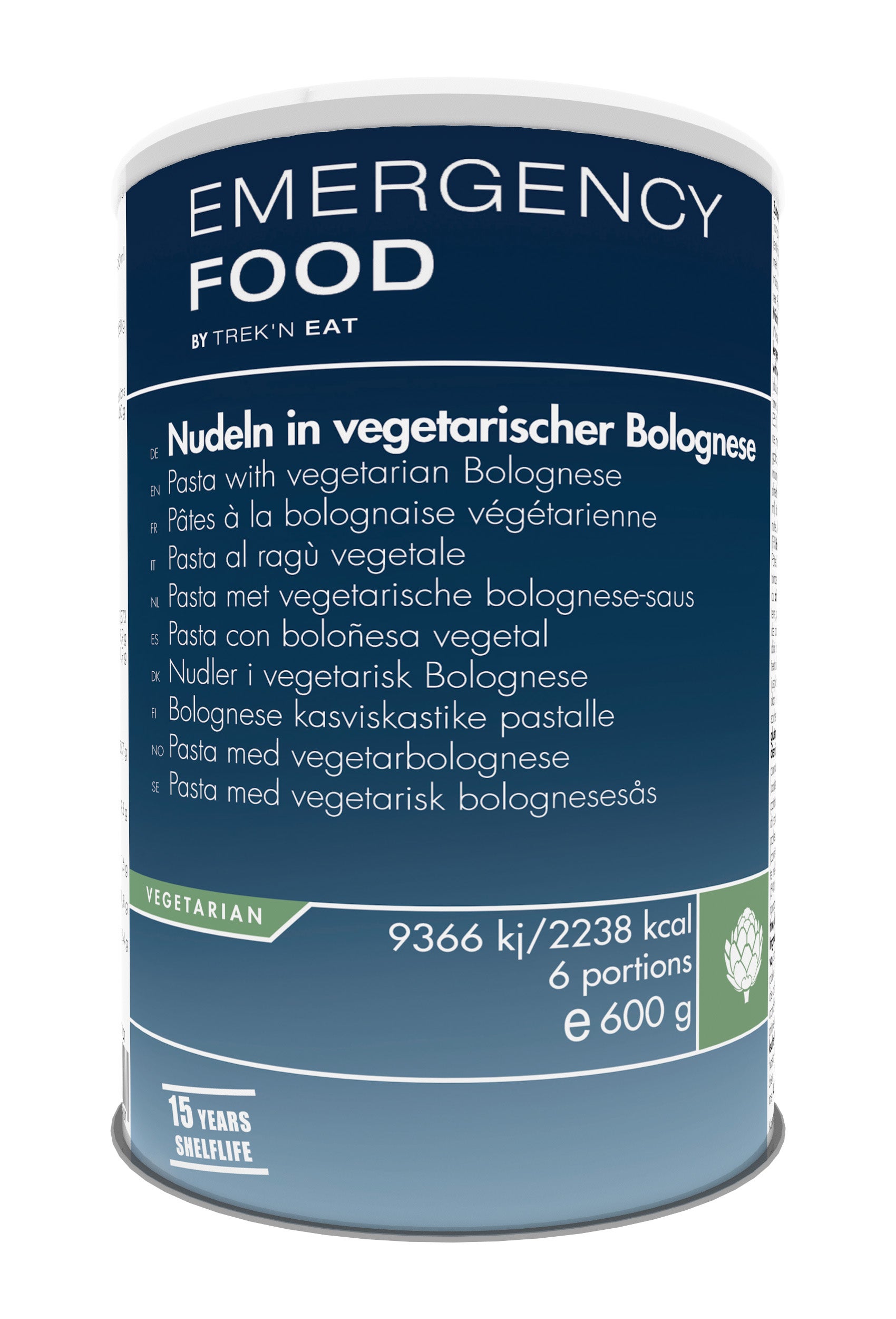 Pasta with vegetarian Bolognese - Emergency Line Blue One Size