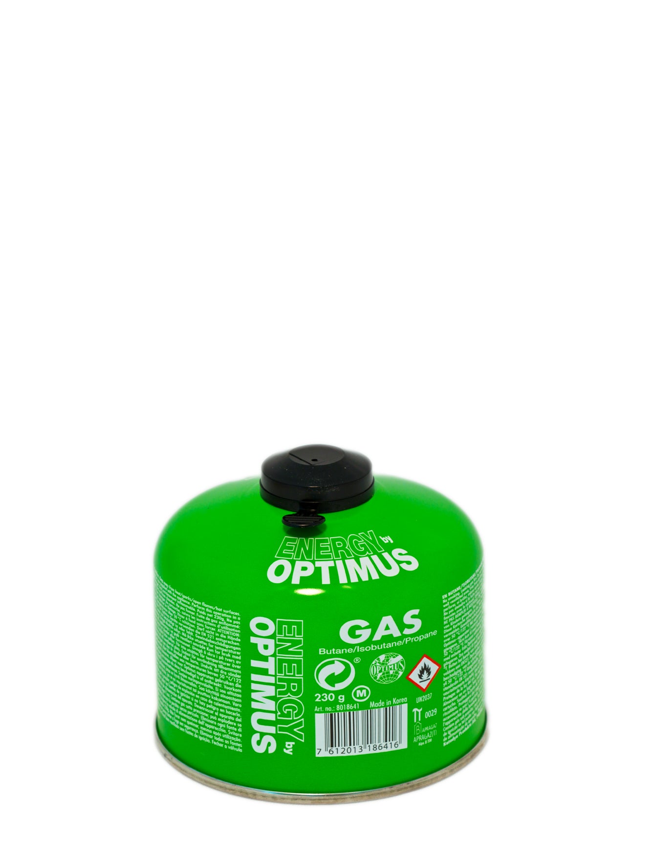 Gas canister 230 g (butan, propan, isobutan) Green One Size