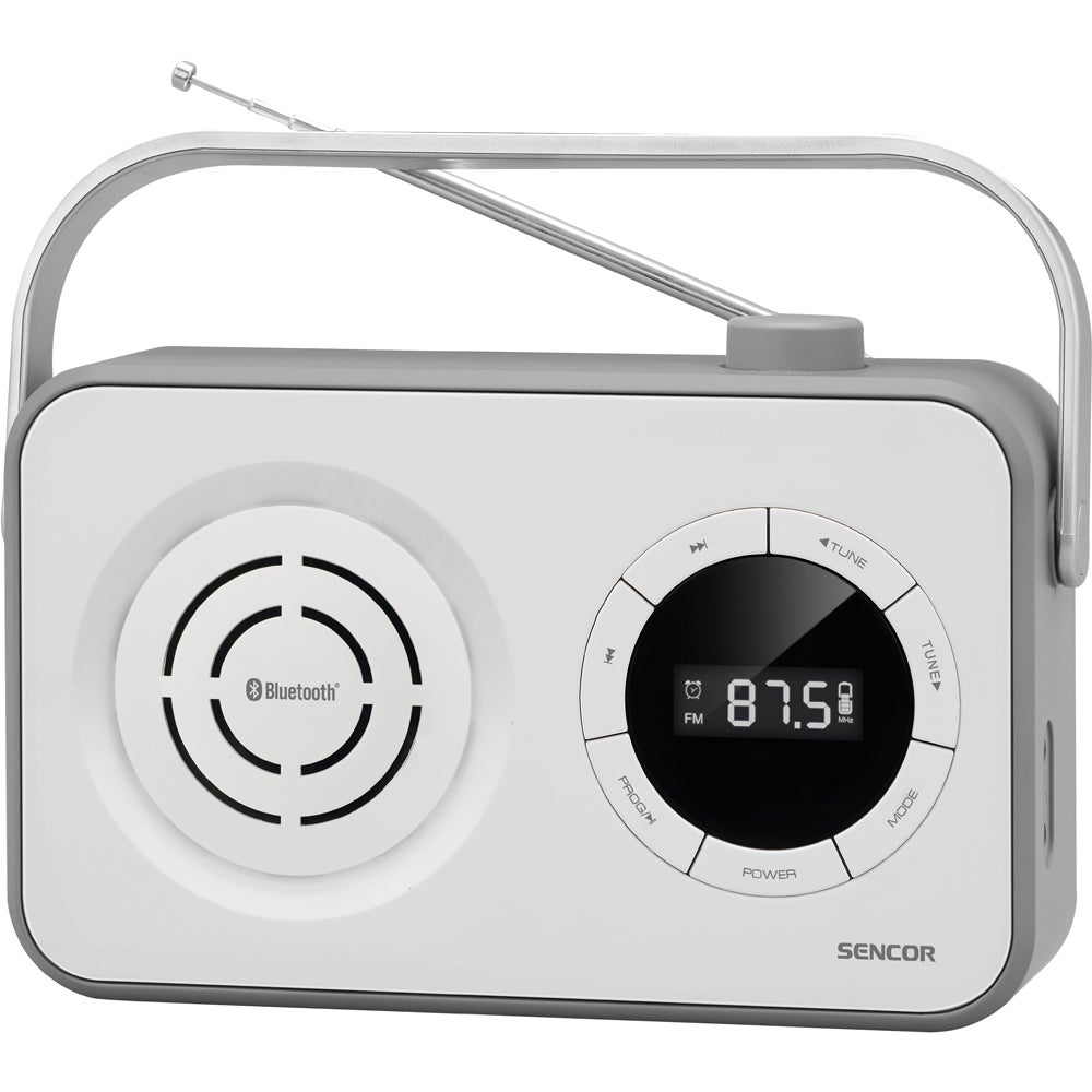 Portabel FM Radio White One Size