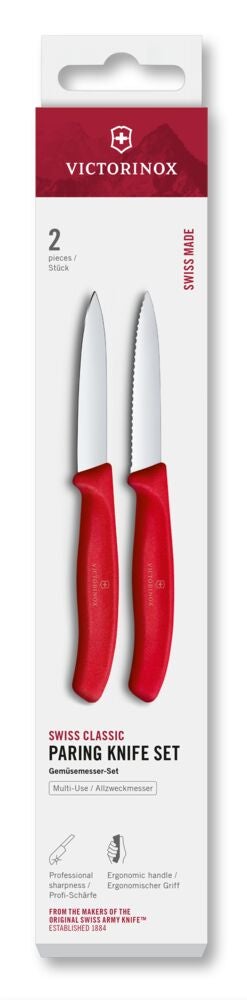 Swiss Classic, paring knife set Red One Size