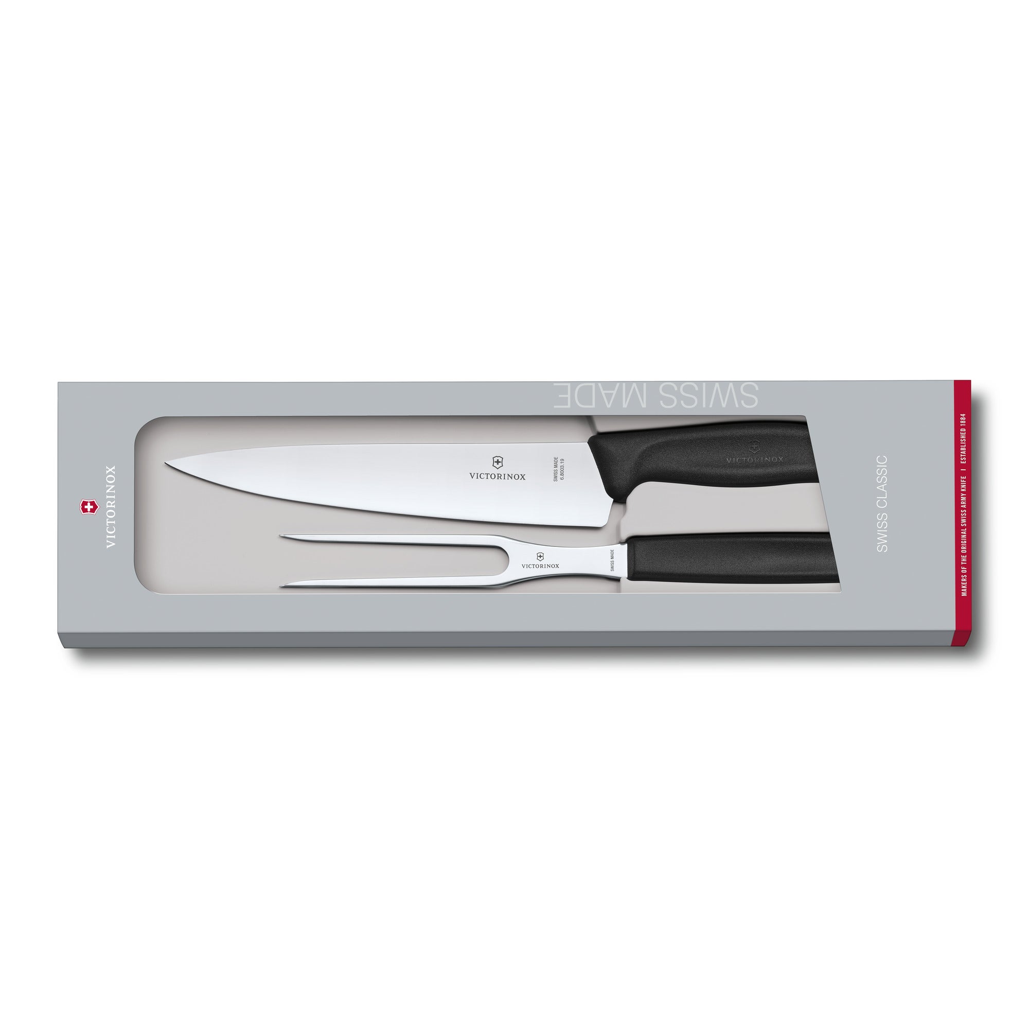 Swiss Classic set med tranchergaffel och Black One Size