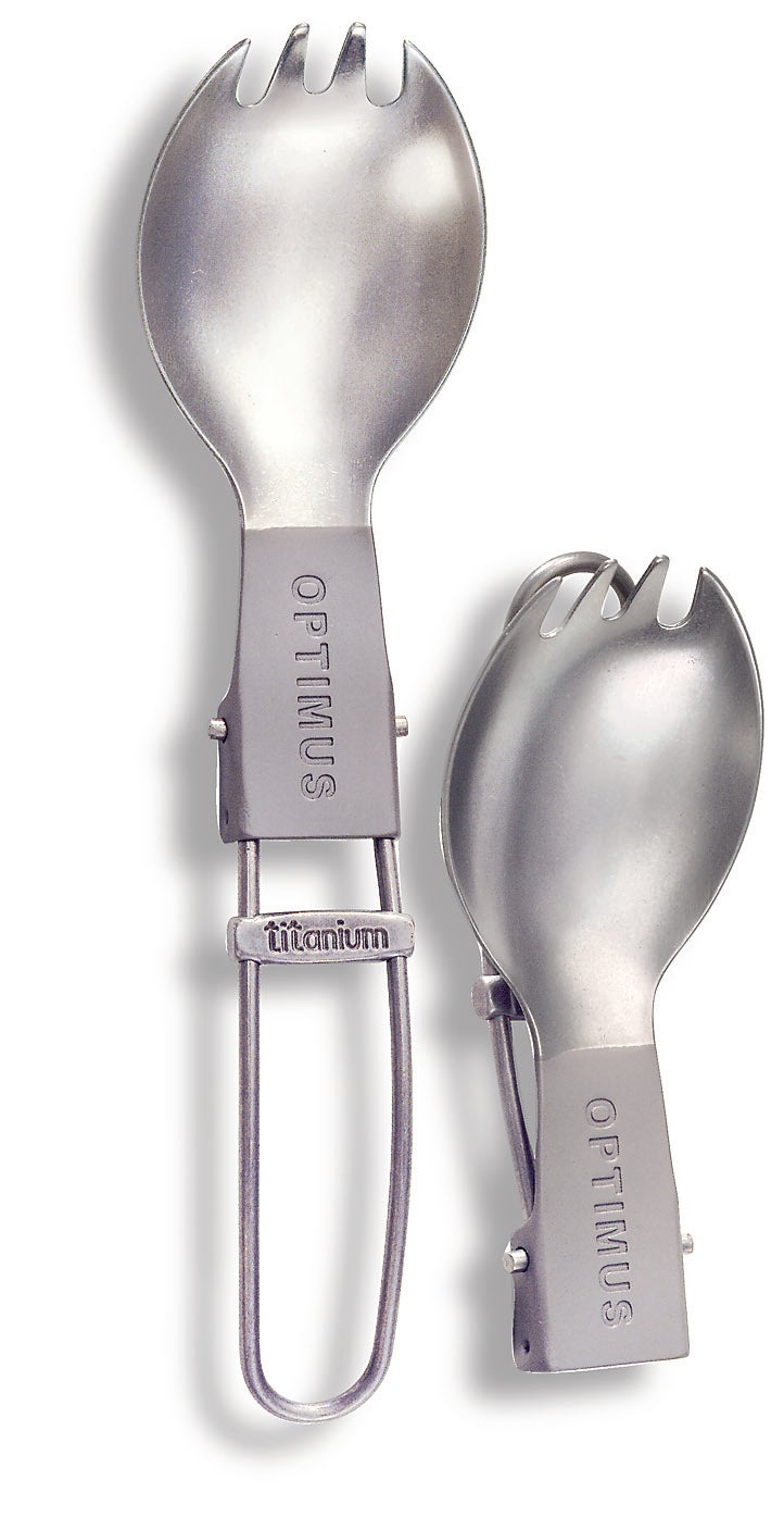 Foldable titanium spork Titanium One Size