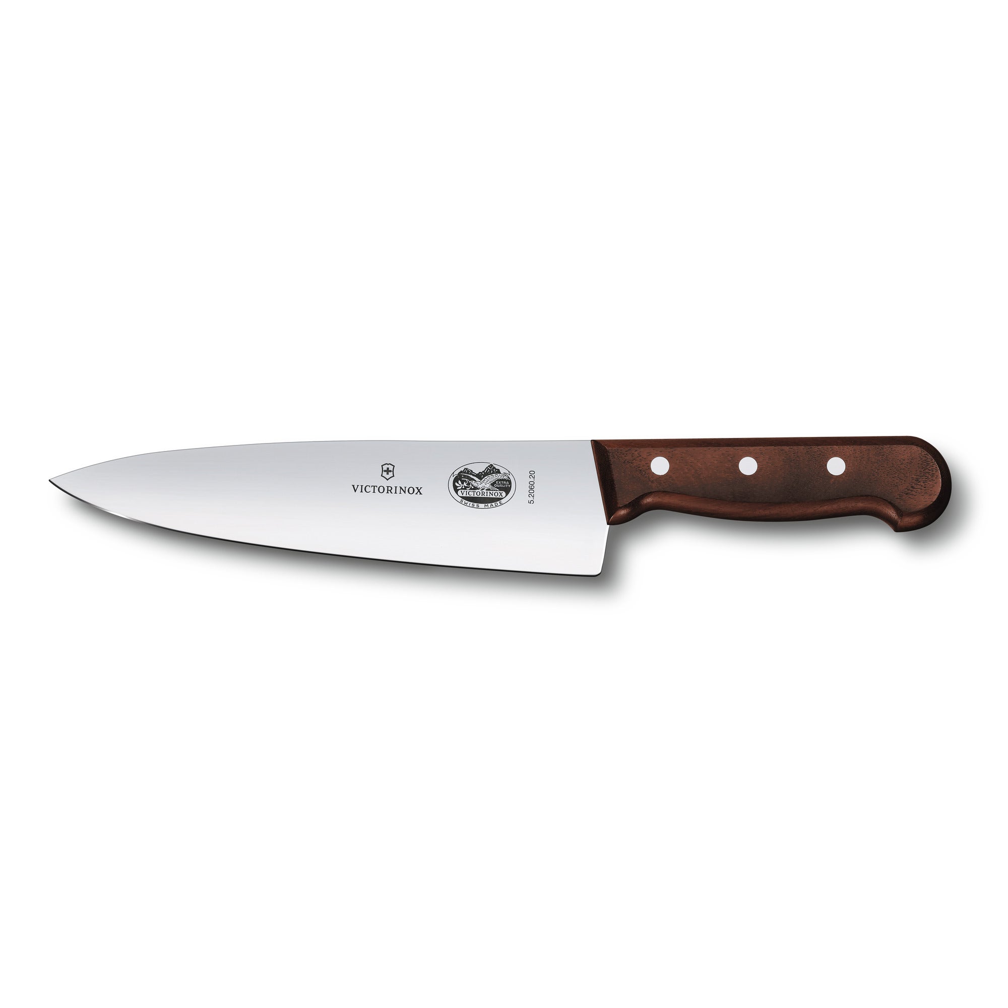 Kockkniv, 20 cm, extra högt knivblad, trähandtag Wood One Size