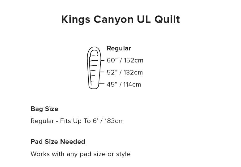 Big agnes kings canyon ul quilt shop