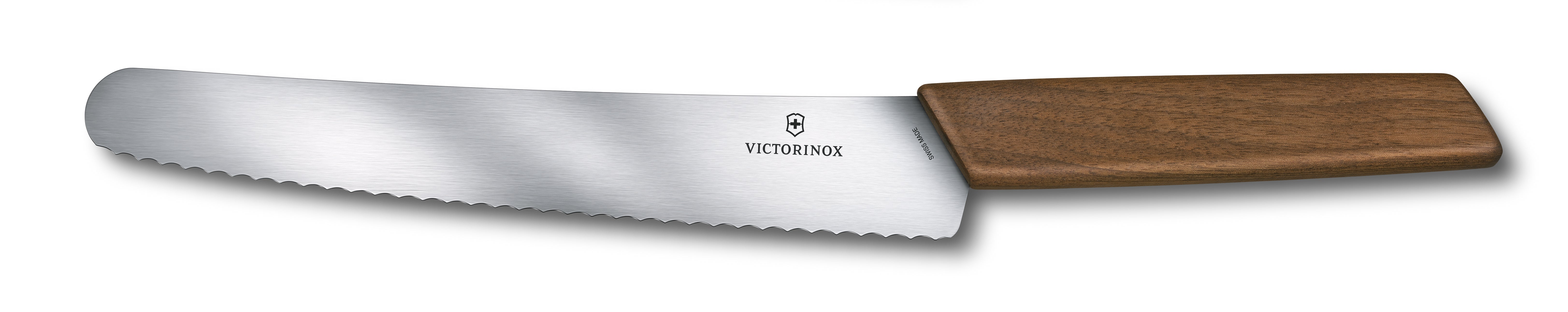 Swiss Modern Bread and Pastry Knife, 22 cm Wood One Size