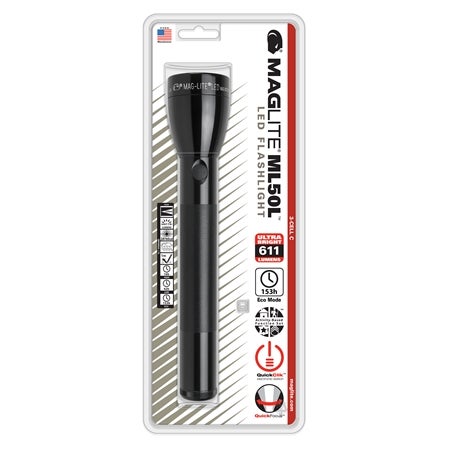 Ficklampa ML50L LED för 3 st C-cells batterier Black One Size