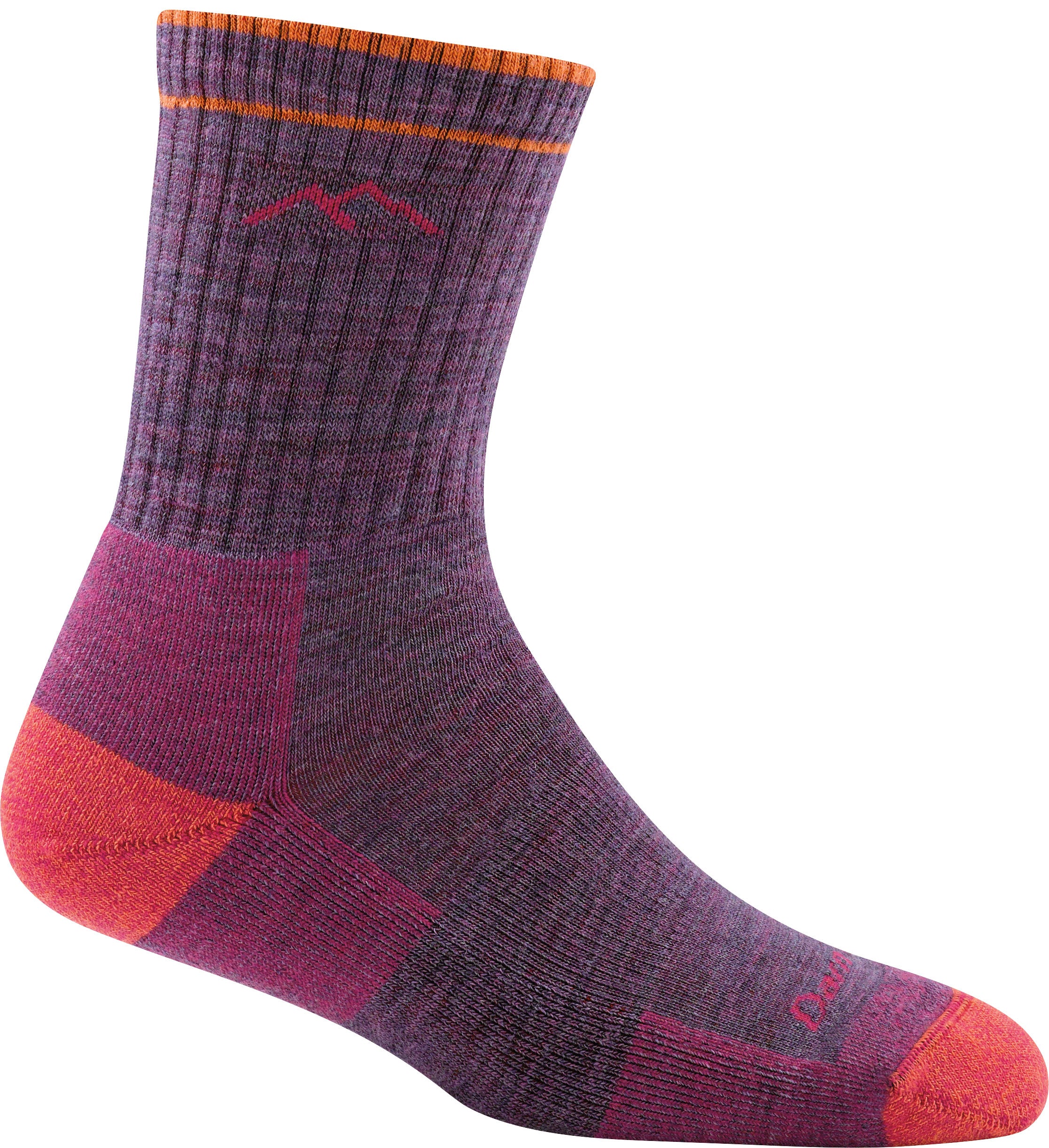 Hiker Micro Crew Sock Cushion Plum Heather S (EU 35,0 - 37,5)