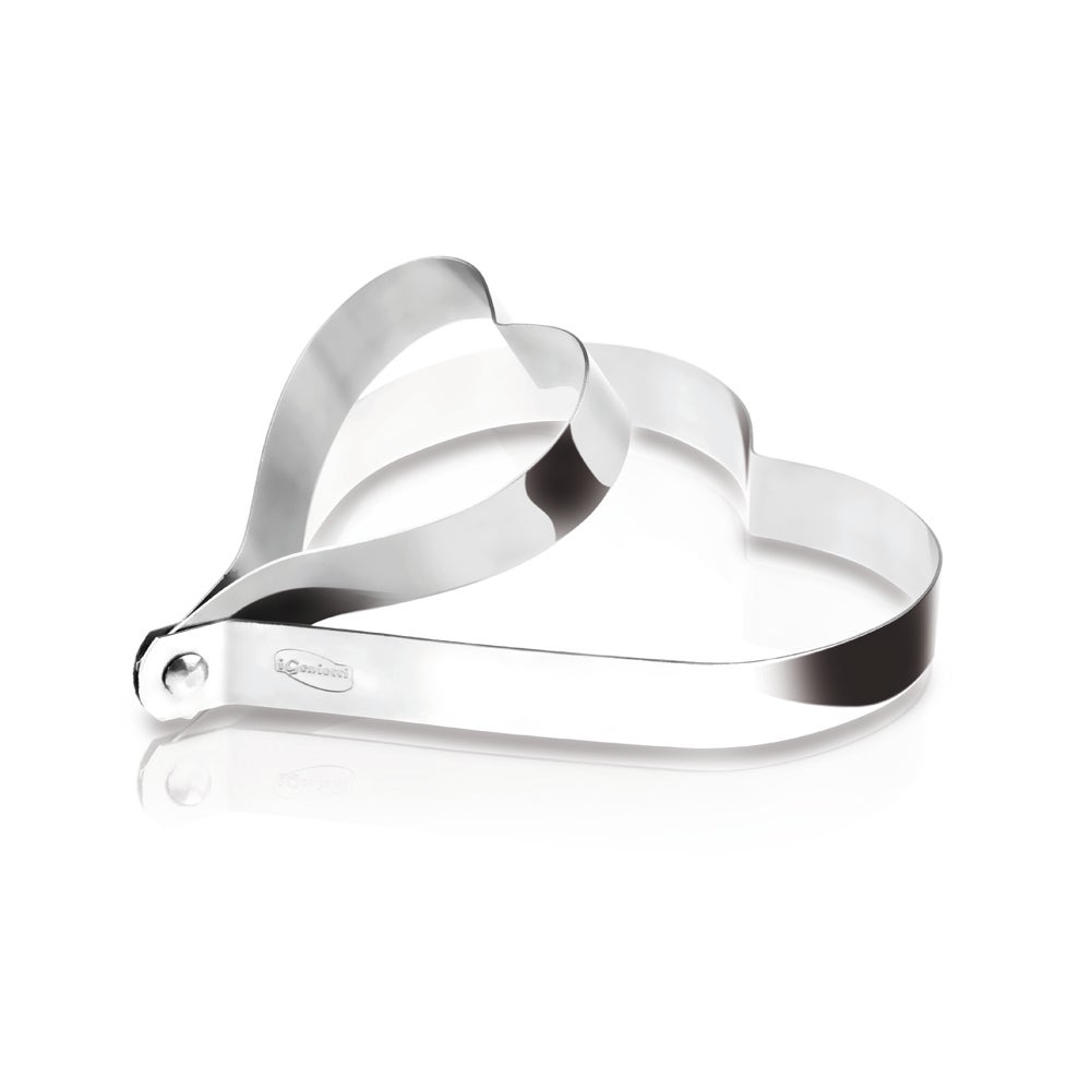 iGenietti Äggring Hjärta Stainless steel One Size